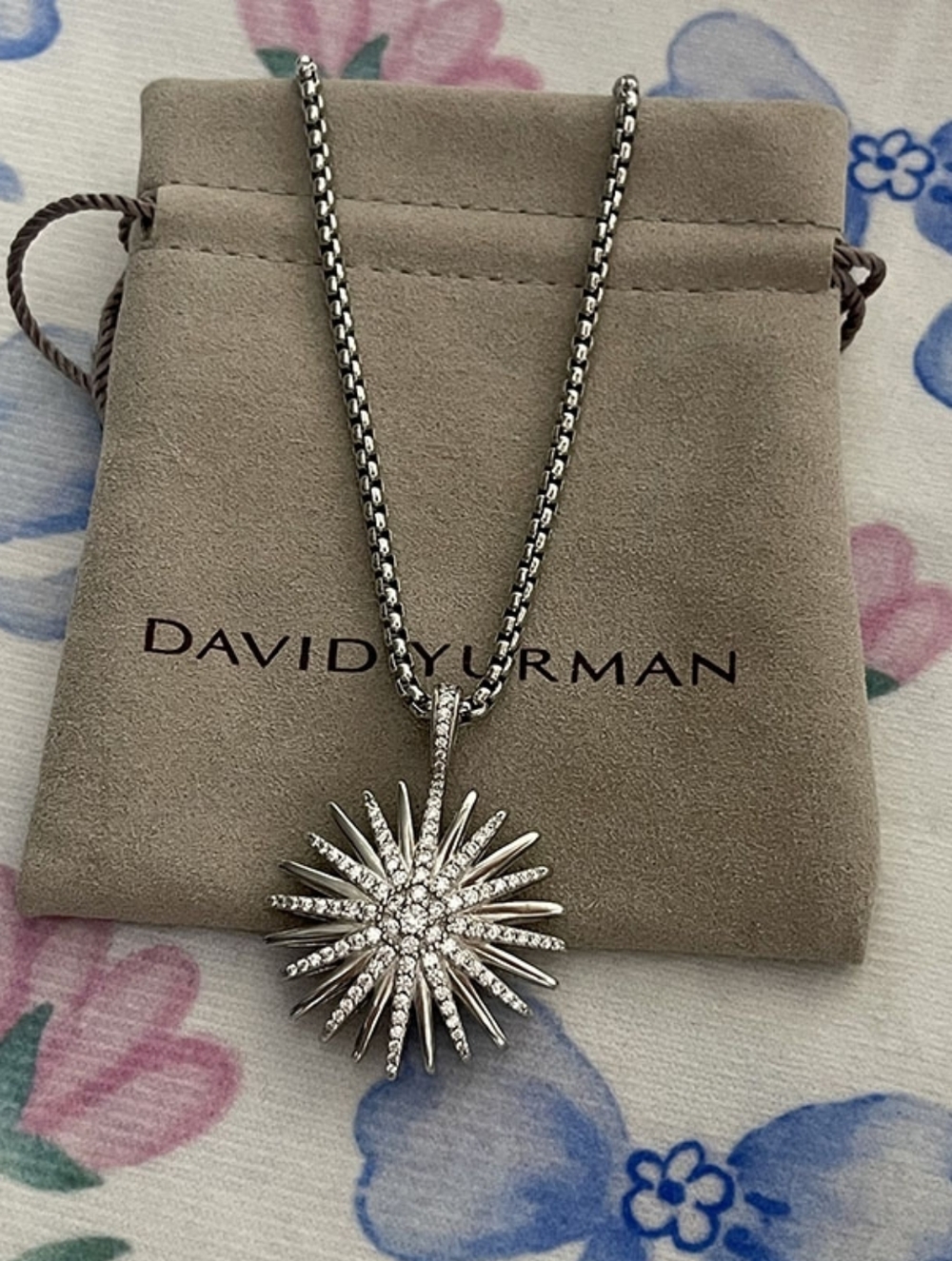 David Yurman Starburst Pendant Necklace